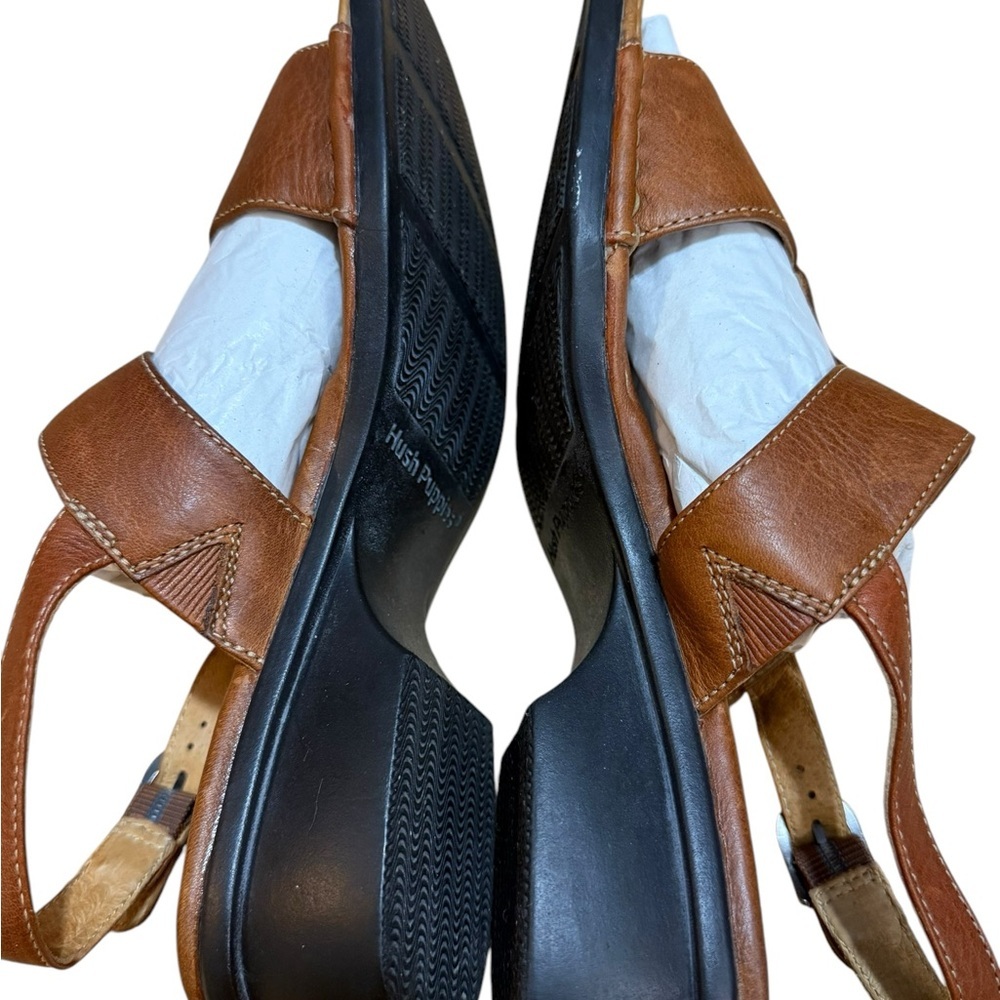 Hush Puppies Brown Leather Sandals - Picture 6 of 13